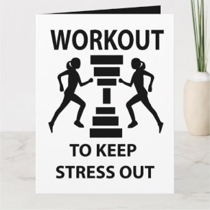 Tarjeta Saludo de ejercicio de fitness