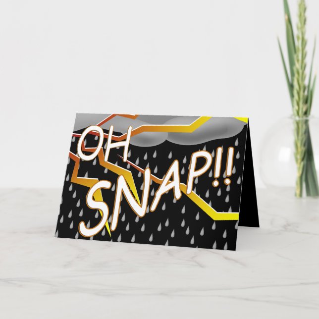 Tarjeta Saludo de eventos cancelados por mal tiempo (Anverso)