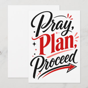 Tarjeta Saludo de fe inspirador para orar planificar y pro