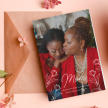 Saludo de fotos del Día de la Madre con luz guía