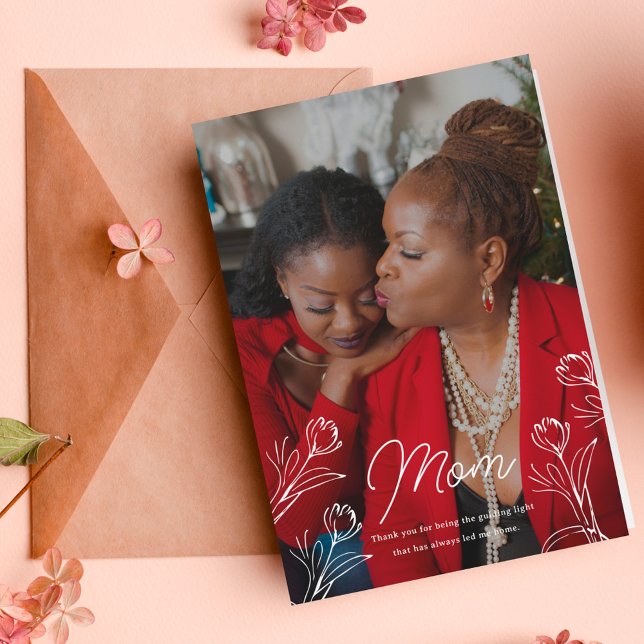 Tarjeta Saludo de fotos del Día de la Madre con luz guía (Subido por el creador)