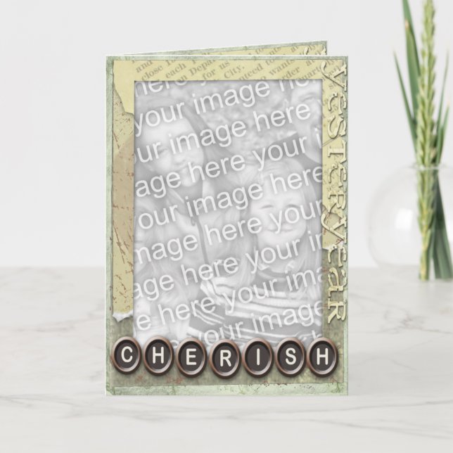 Tarjeta Saludo de fotos del patrimonio cultural (Anverso)