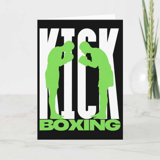 Tarjeta Saludo de Kickboxing  (Anverso)