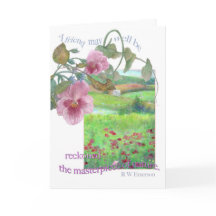 Saludo de la amistad con paisaje impresionista