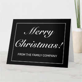 Tarjeta Saludo de los Minimalistas Navidades negros de la