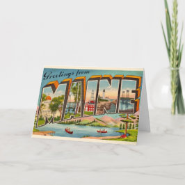 Tarjeta Saludo de Maine