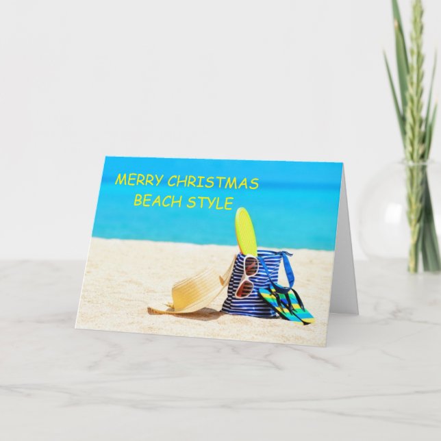 TARJETA SALUDO DE NAVIDAD PLAYERO "ESPECIAL" (Anverso)