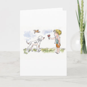 Tarjeta Saludo de niño especial