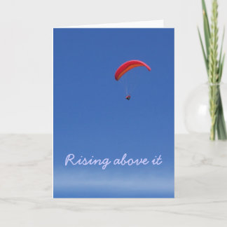 Tarjeta Saludo de parapente con presupuesto