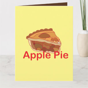 Tarjeta Saludo de postre de Apple Pie