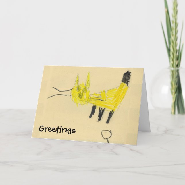 Tarjeta Saludo de Q-KAT (Anverso)