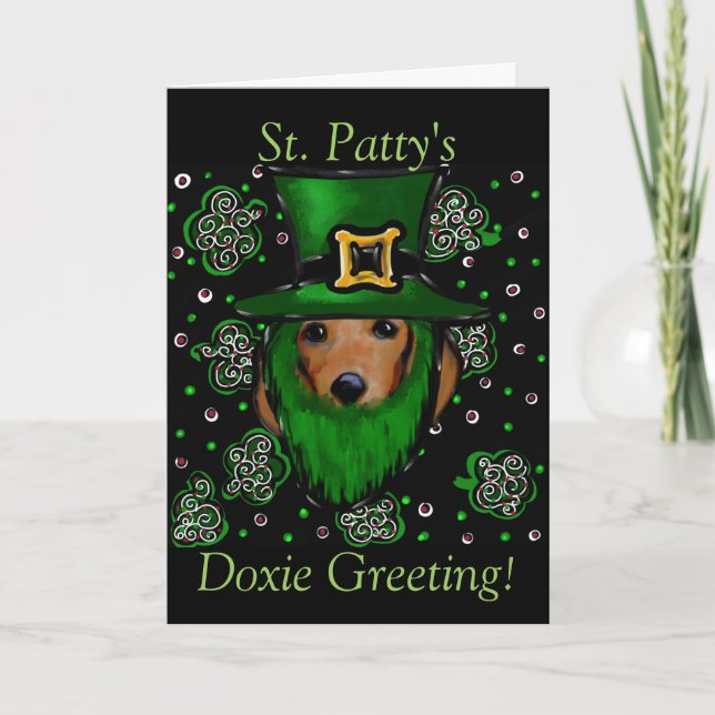Tarjeta Saludo de San Patty Doxie (Anverso)