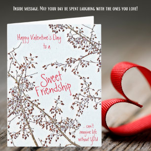 Tarjeta Saludo de San Valentín, dulce amigo de Apple cangr