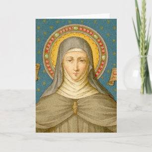 Tarjeta Saludo de Sta. Clara de Asís (SAU 027)