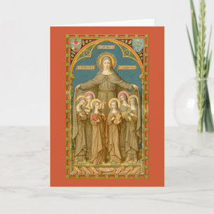 Tarjeta Saludo de Sta. Clara de Asís y Monjas (SAU 27)