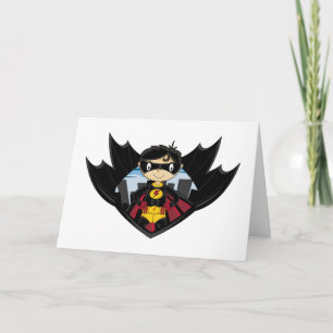 Tarjeta Saludo de Superhéroe Boy