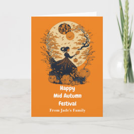 Tarjeta Saludo de torta de luna a mediados del festival de