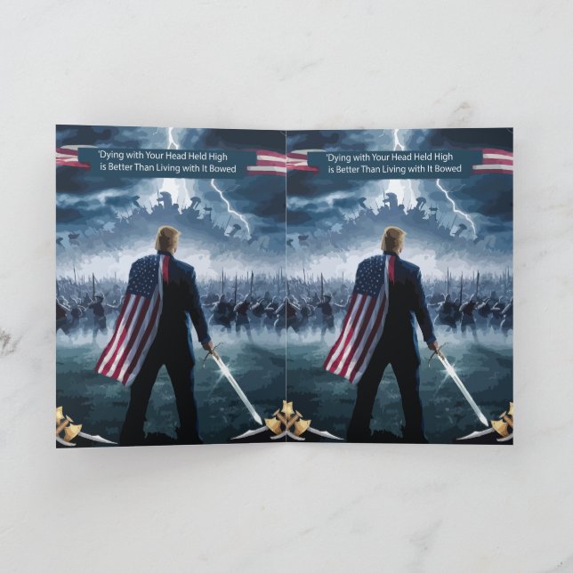 Tarjeta Saludo de Trump Epic Warrior (Interior)