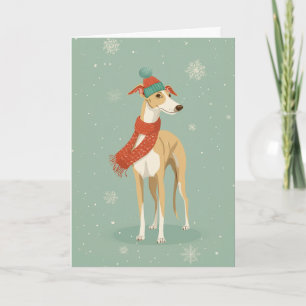 Tarjeta Saludo de vacaciones para galgo