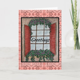 Tarjeta Saludo de ventana