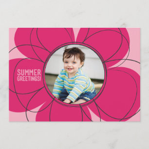 Tarjeta Saludo de verano en flanco