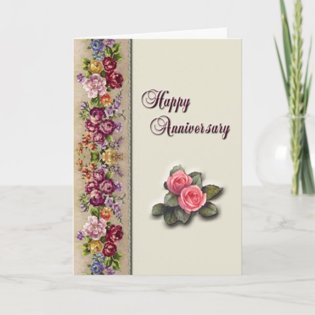 Tarjeta Saludo del aniversario (Anverso)