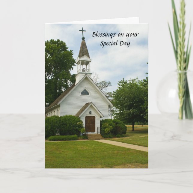 Tarjeta Saludo del cumpleaños de las bendiciones (Anverso)