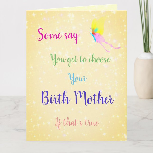 Tarjeta Saludo del Día de la Madre (Anverso)