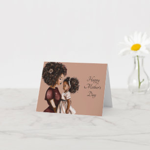 Tarjeta Saludo del Día de la Madre de la Mujer Negra