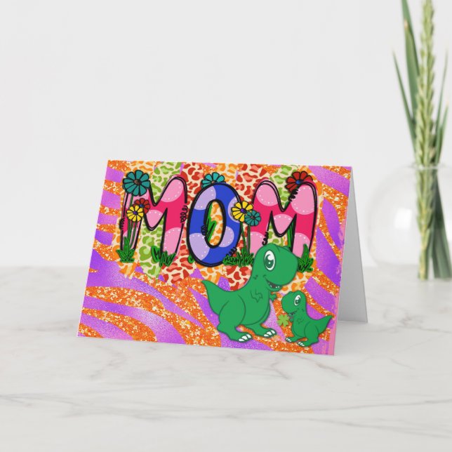 Tarjeta Saludo del Día de la Madre de una Madre Brillante (Anverso)