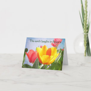 Tarjeta Saludo del Día de la Tierra de la Alegría de la Pr