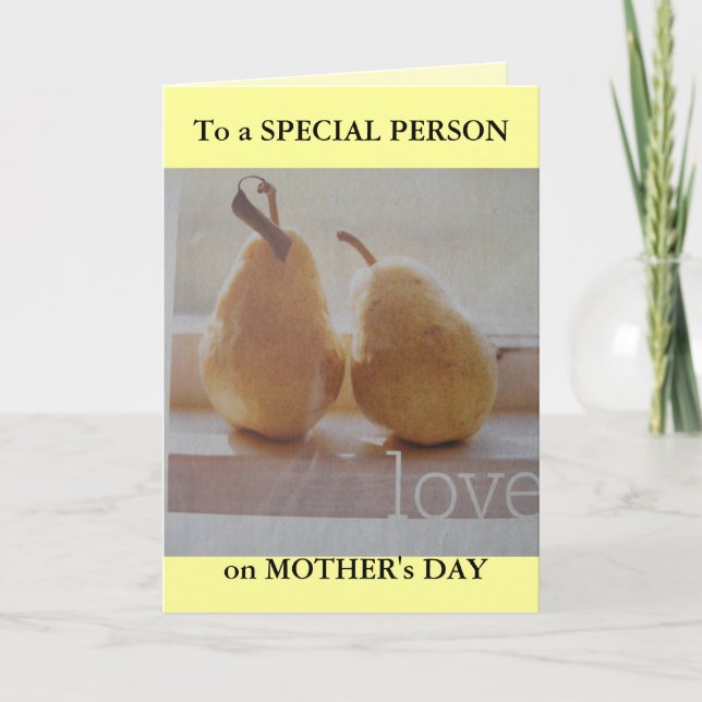 Tarjeta Saludo del día de madre para ALGUIEN ESPECIAL (Anverso)
