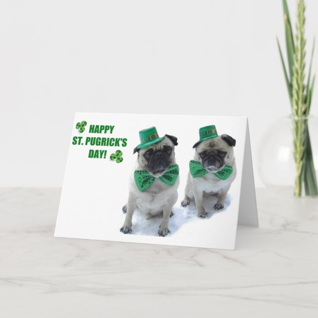 Tarjeta Saludo del Día de San Patricio (Anverso)