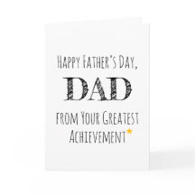 Saludo del Día del Padre Ingenioso Divertido Simpl