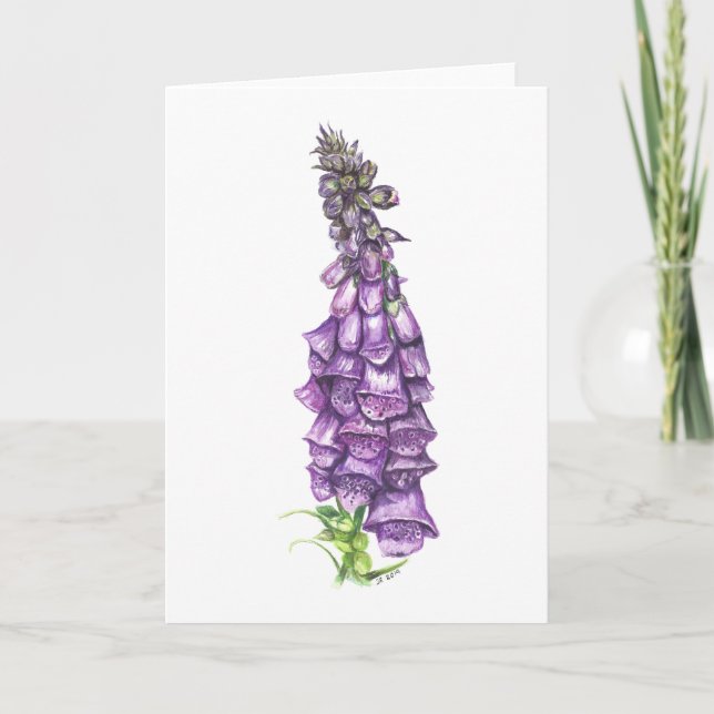 Tarjeta Saludo del espacio en blanco de la flor del (Anverso)