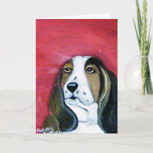 Tarjeta Saludo del Hound Basset