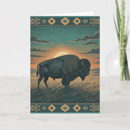 Tarjeta Saludo del patrimonio nativo americano 