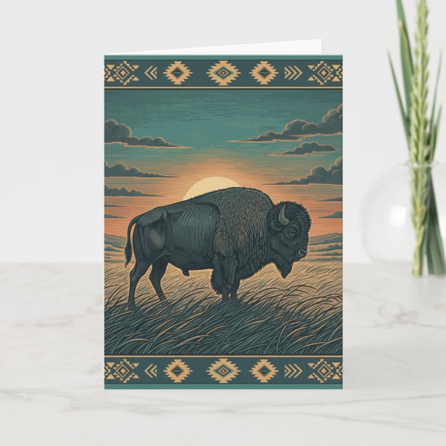 Tarjeta Saludo del patrimonio nativo americano  (Anverso)