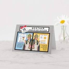 Tarjeta Saludo del pronóstico del tiempo del día de San Sw