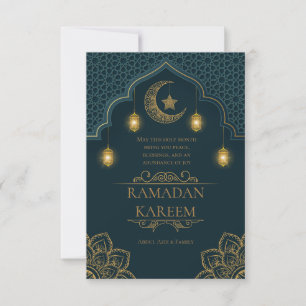 Tarjeta Saludo del santo mes islámico de Ramadan Kareem
