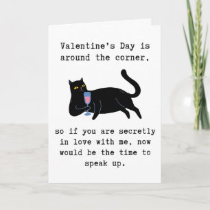 Tarjeta Saludo descarado del Día de San Valentín, humor ad