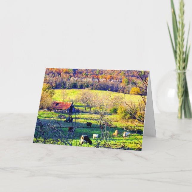 Tarjeta ~Saludo desde mi granja a la tuya~ (Anverso)