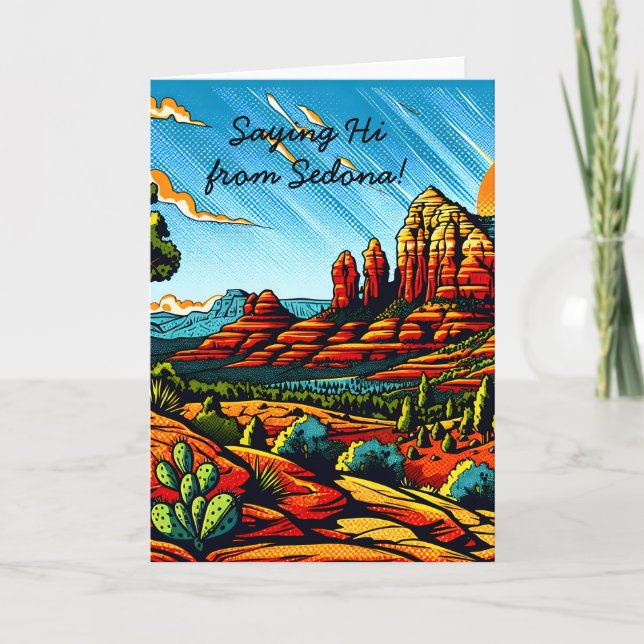 Tarjeta Saludo desde Sedona, Arizona (Anverso)