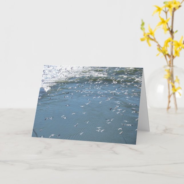 Tarjeta - saludo - Desearía que estuvieras aquí... (flor amarilla)
