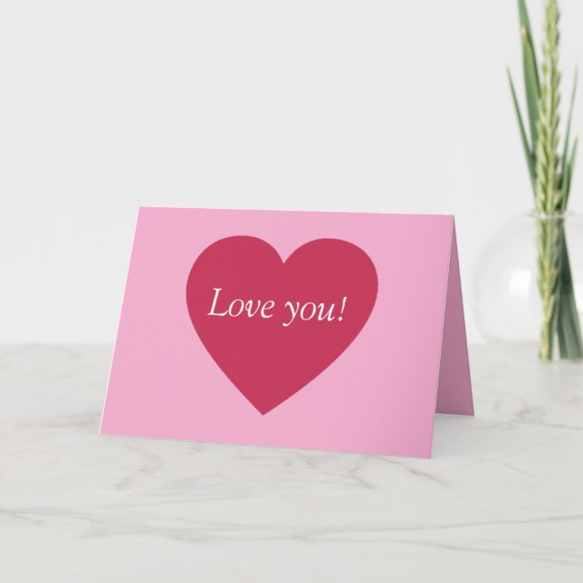 Tarjeta Saludo día de San Valentín (Anverso)