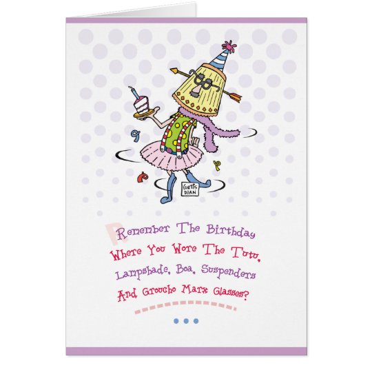 Tarjeta Saludo divertido del feliz cumpleaños