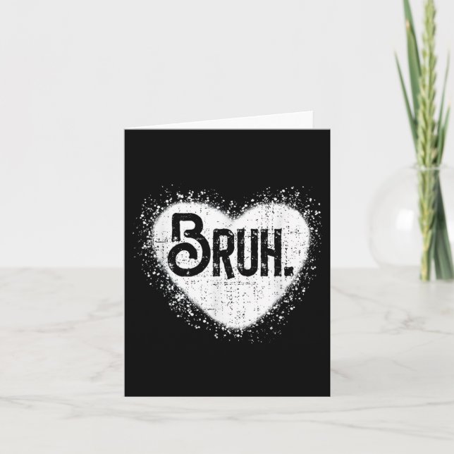 Tarjeta Saludo divertido hermano meme para adolescentes ch (Anverso)