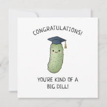 Saludo divertido para graduado con chiste de pepin