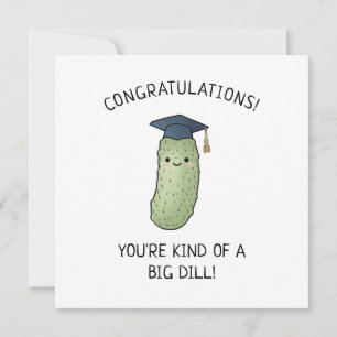 Tarjeta Saludo divertido para graduado con chiste de pepin