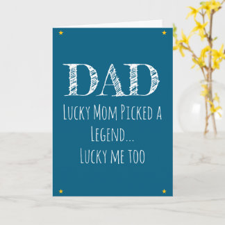 Tarjeta Saludo divertido y ocurrente para el Día del Padre